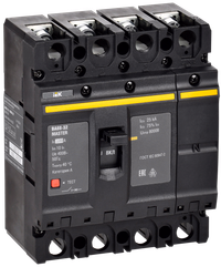 Выключатель автоматический ВА88-32 4P 100А 25кА MASTER IEK