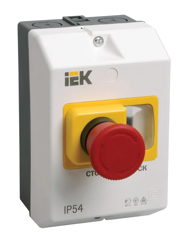 Protective casing with stop button IP54 IEK
