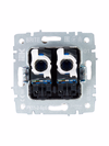 BRITE Розетка компьютерная двойная RJ45 кат.6 РК11-2-БрБ белый IEK4
