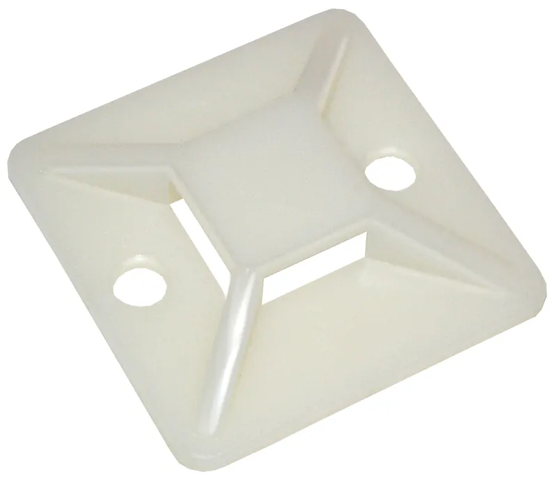 Self-Adhesive Nylon Pads 25x25 white under clamp(20pcs.) IEK