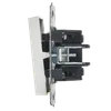 BRITE Triple-button switch 10A VC10-3-0-BrB white IEK6