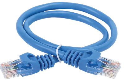 ITK Коммутационный шнур (патч-корд) кат.6 UTP PVC 5м синий