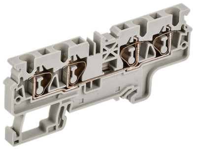 ARMAFIX Клемма пружинная CX4-4 4мм2 четырехконтактная серая IEK