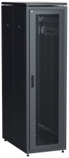 ITK Network cabinet 19" LINEA N, 42U, 600x1000mm, perforated front door, black0
