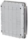 TEKFOR Корпус пластиковый ЩРВ-П-24 IP41 черная прозрачная дверь IEK4