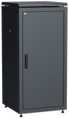 ITK LINEA N Шкаф сетевой 19" 24U 600х600мм металлическая передняя дверь черный0