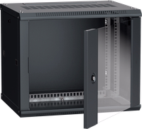 ITK Шкаф настенный LINEA W 6U 600х450мм дверь стекло RAL 9005
