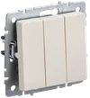 BRITE Triple-button switch 10A VC10-3-0-BrKr beige IEK0
