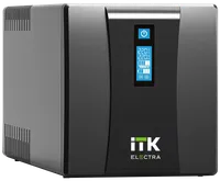 ITK ELECTRA ET ИБП Линейно-интерактивный 1000ВА/600Вт однофазный с LCD дисплеем с АКБ 2х7AH USB порт