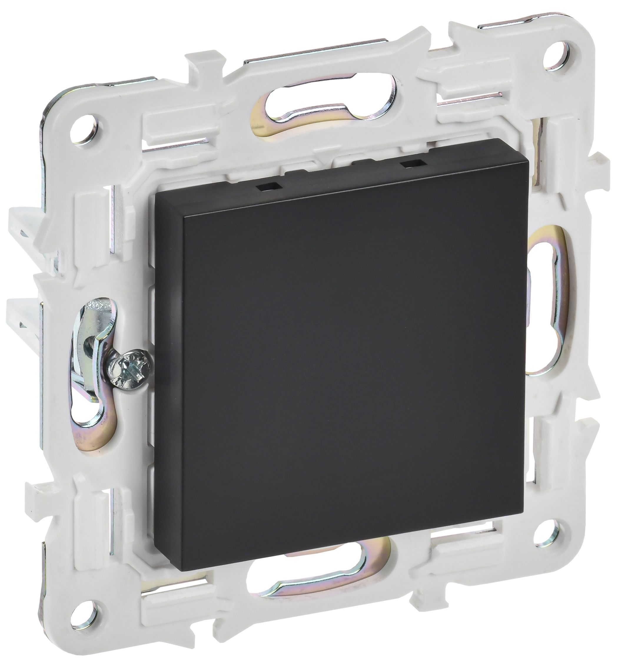 SKANDY Заглушка с суппортом SK-C01Bl черный IEK (SK-PL10-K02)