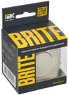 BRITE Push-turn dimmer 600W CC10-1-0-BrKr beige IEK1