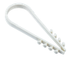 Дюбель-хомут 19-25мм для круглого кабеля нейлон белый (25шт/упак) IEK0