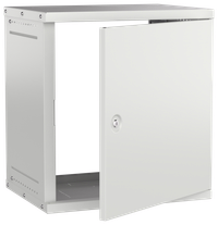 Шкаф настенный 19" 12U 600х450мм металлическая дверь серый GENERICA