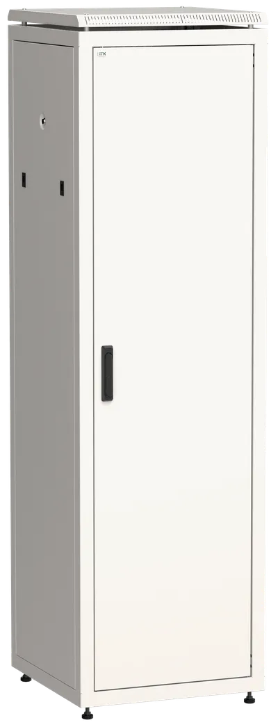 ITK LINEA N Шкаф сетевой 19" 47U 600х600мм металлическая передняя дверь серый