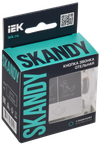SKANDY Кнопка звонка с индикацией для отелей 10А SK-V17S серебряный IEK1
