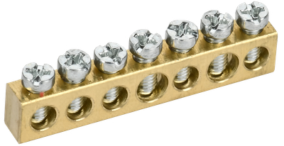 TEKFOR Шина нулевая сечение 6х9 7 отверстий IEK