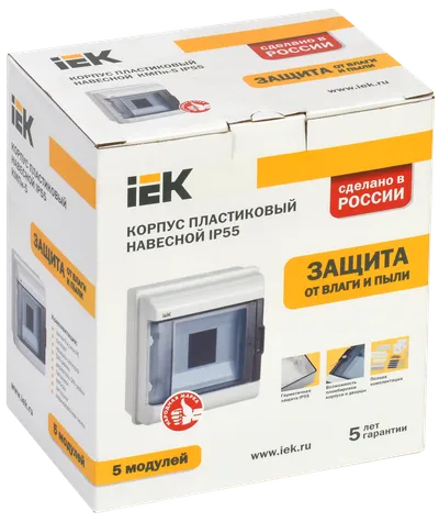 Корпус модульный пластиковый навесной кмпн 4 ip66 iek