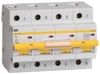 KARAT Automatic circuit breaker BA47-100 4P D 6A 10kA IEK
