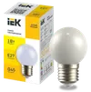 LIGHTING Лампа светодиодная декоративная G45 шар 1Вт 230В теплый белый E27 IEK0