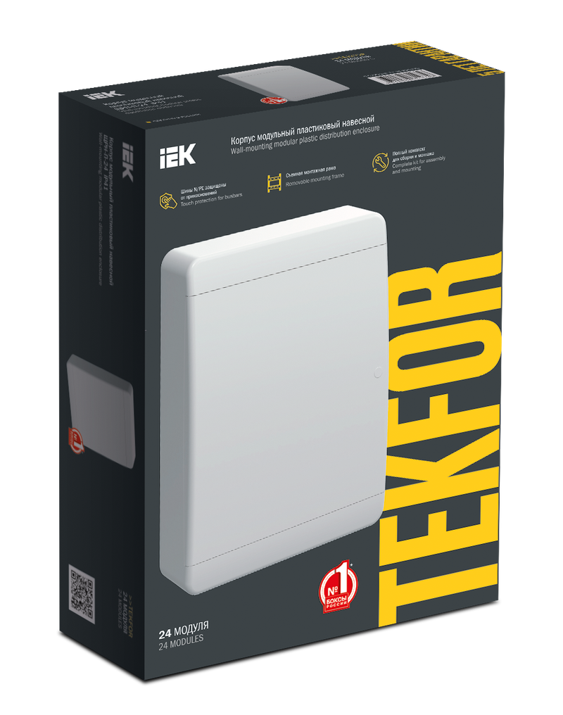 TEKFOR Корпус пластиковый ЩРН-П-24 IP41 белая дверь IEK  (TF5-KP13-N-24-41-K01-K01) - характеристики, документация, где купить