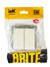 BRITE Blinds switch 10A VC10-1-5-BrKr beige IEK5