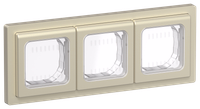 FLITE Рамка 3-местная IP55 Рпро-3-55-ФлШ шампань IEK