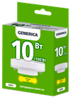 Лампа светодиодная T80 таблетка 10Вт 230В 3000К GX53 GENERICA1