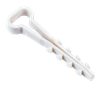 Дюбель-хомут 5х8мм для плоского кабеля нейлон белый (25шт/упак) IEK0