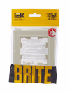 BRITE Рамка 1-местная РУ-1-БрКр бежевый IEK4
