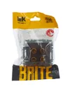BRITE Audio socket 4-gang RA10-BrTB dark bronze IEK5