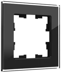 BRITE Frame 1-gang RU-1-2-BrCh glass black IEK