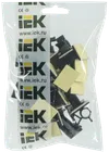 Клипса самоклеящаяся КС-10 черная (24 шт) IEK1