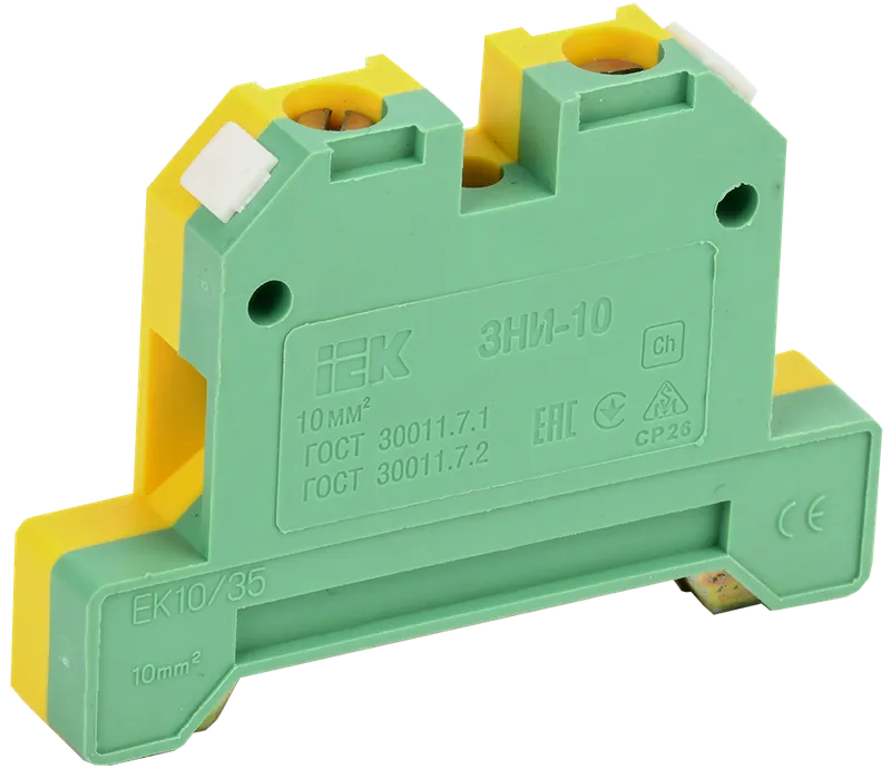 Зажим наборный ЗНИ-10PEN 10мм2 (JXB-земля) IEK (YZN20-010-K52 ...