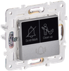 SKANDY Кнопка звонка с индикацией для отелей 10А SK-V17S серебряный IEK0