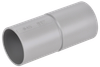 ELASTA Муфта труба-труба GI40G серая IEK0