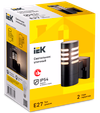 LIGHTING Светильник уличный 5100 настенный под лампу E27 IP54 черный IEK1