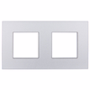 SKANDY Frame 2-gang SK-F32S metal silver IEK2