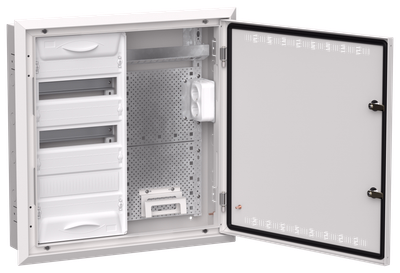 TITAN 5 Корпус комбинированный ЩРв-36 (2х36) 630х625х130мм IP30 белый IEK