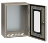 Корпус металлический ЩМП-1-0 (395х310х220мм) У2 IP54 прозрачная дверь IEK0
