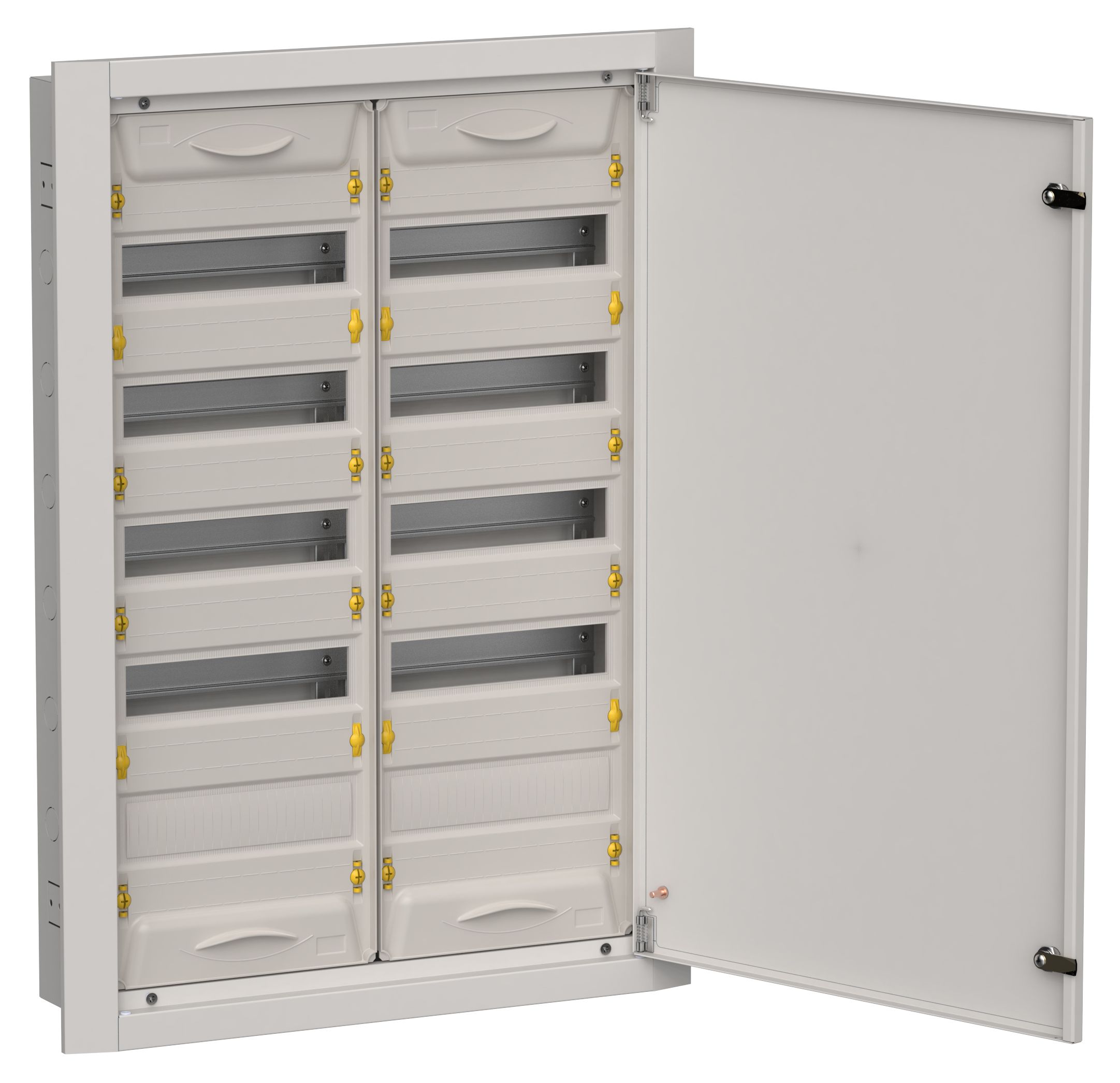 TITAN 5 Корпус металлический ЩРв-120 (2х60) 880х625х130мм IP31 серый (одна дверь) IEK (TI5-50-V-2X060-31-7035)