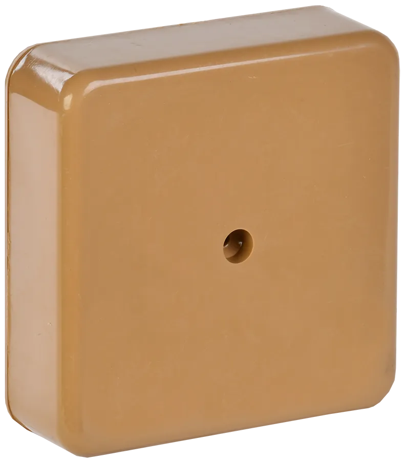 KM41212-03 pull box for surface installation 75x75x20 mm lightwood (6 terminal blocks 6mm2)