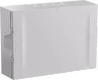 KREPTA Корпус пластиковый ЩРН-П-18 белая дверь IP40 IEK