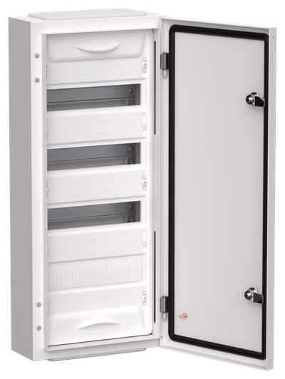 TITAN 5 Корпус металлический ЩРн-48 (1х48) 710х310х140мм IP54 белый (одна дверь) IEK