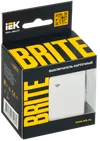BRITE Выключатель карточный 30А ВС10-1-8-БрБ белый IEK1