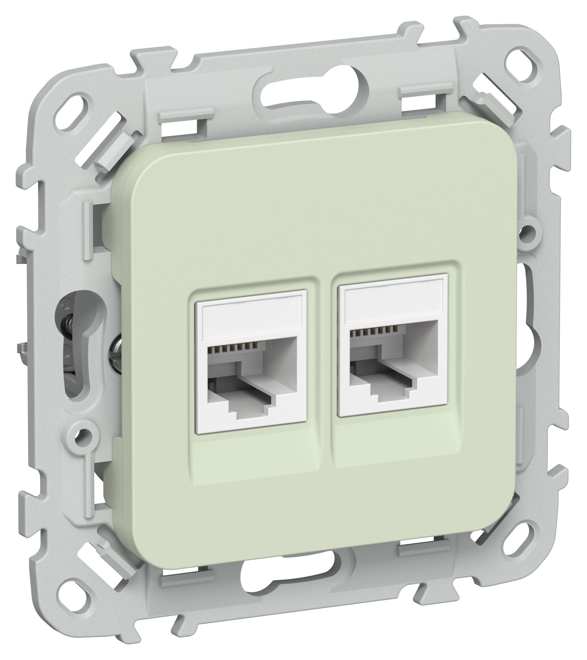 FLITE Розетка 2-местная компьютерная RJ45 категория 5Е UTP РК5е-2-0-ФлП панг IEK