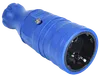 OMEGA Розетка переносная РБп14-1-0м IP20 каучук синяя IEK0