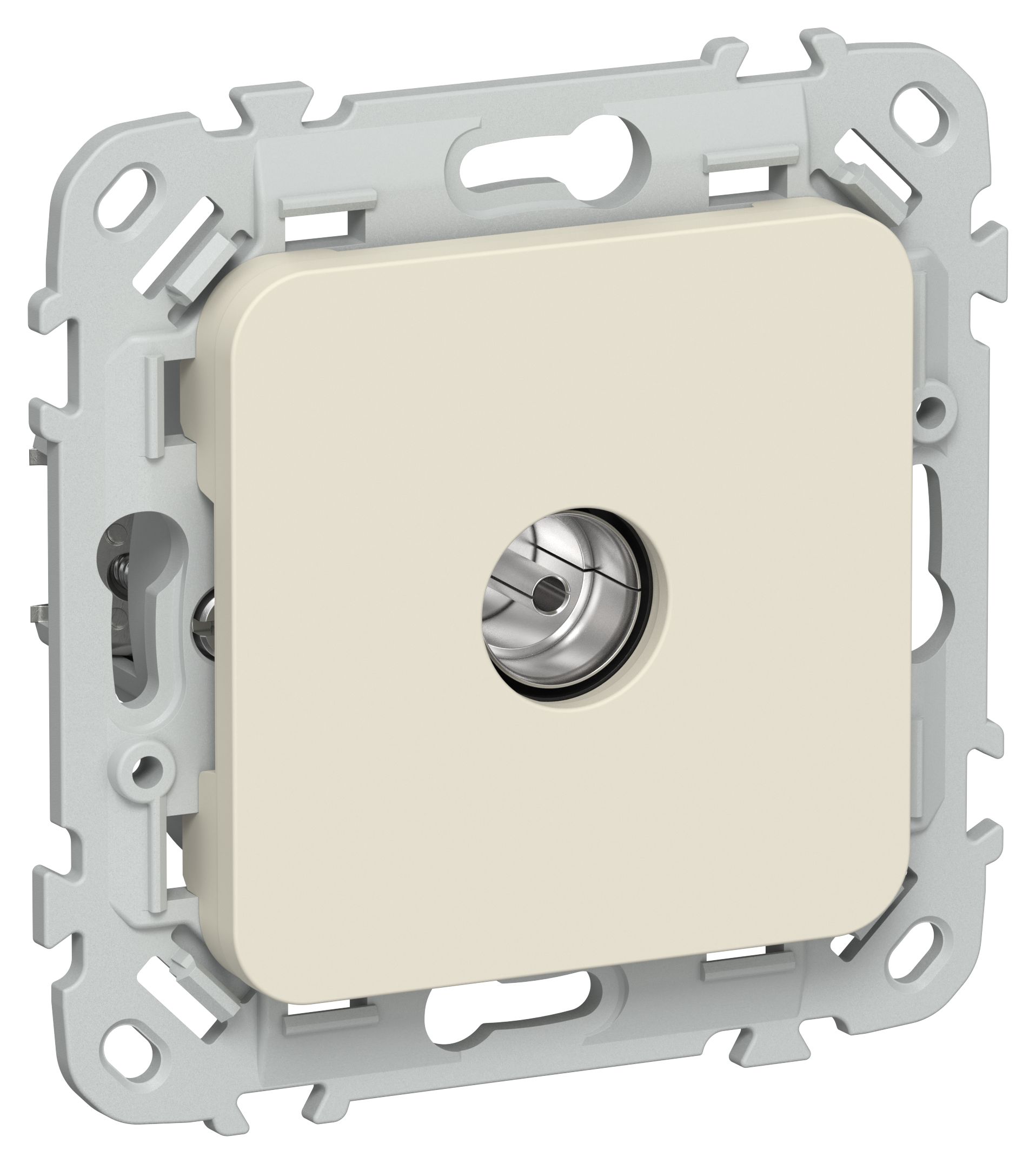 FLITE Розетка TV экранированная оконечная тип M РТВм-1-1-1-ФлСл сливочный IEK