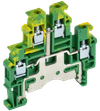 Колодка клеммная CTS-ML-PEN заземляющая двухуровневая 4мм2 желто-зеленая IEK0