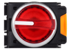 Переключатель с подсветкой на 3 положения 2NO красный MASTER IEK4