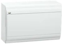 PRIME Корпус пластиковый ЩРН-П-12 модулей навесной белый/белая дверь IP41 IEK
